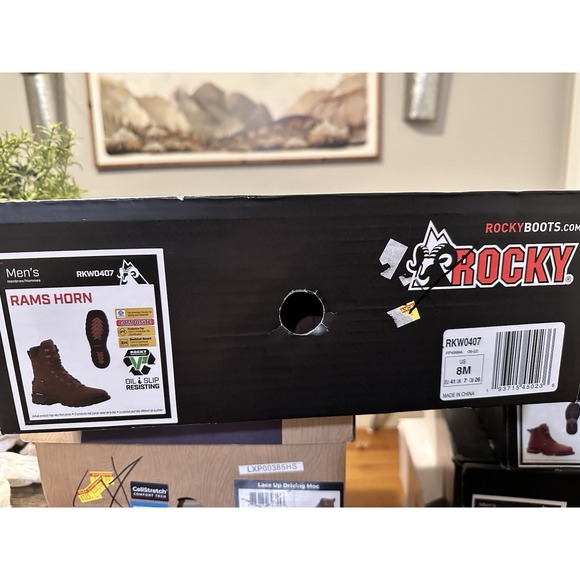 Rocky Rams Horn Boot Men's 8M Waterproof Metatarsal Composite Toe Western - Picture 7 of 7